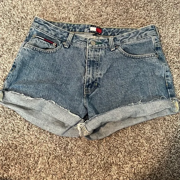Tommy Jeans Vintage Distressed Denim Shorts - Picture 1 of 5